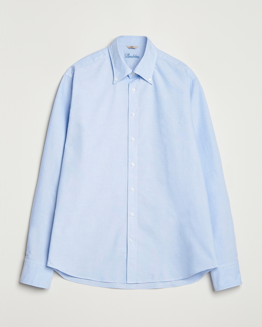 Men | Shirts | Stenströms | Regular Fit Oxford Shirt Light Blue