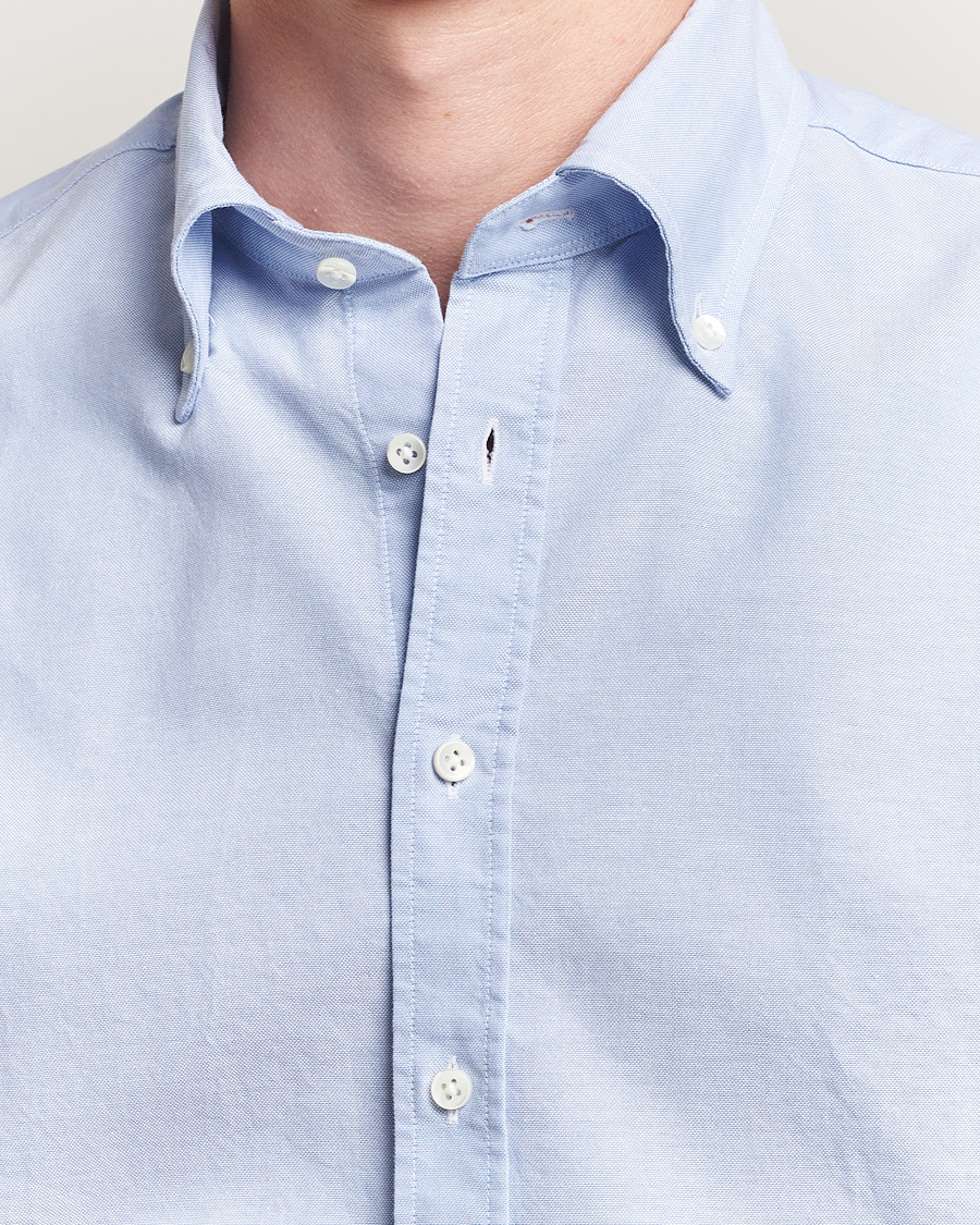Men | Shirts | Stenströms | Regular Fit Oxford Shirt Light Blue