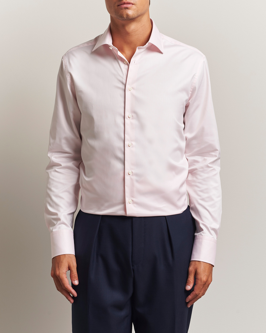 Men | Shirts | Stenströms | Regular Fit Cut Away Shirt Pink