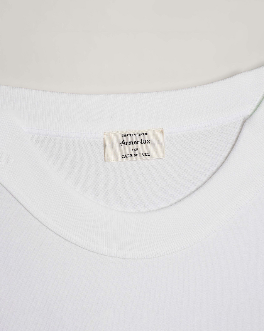 Men | T-Shirts | Armor Lux for Care of Carl | Armor-lux 2-Pack Heritage Callac T-Shirt White/White