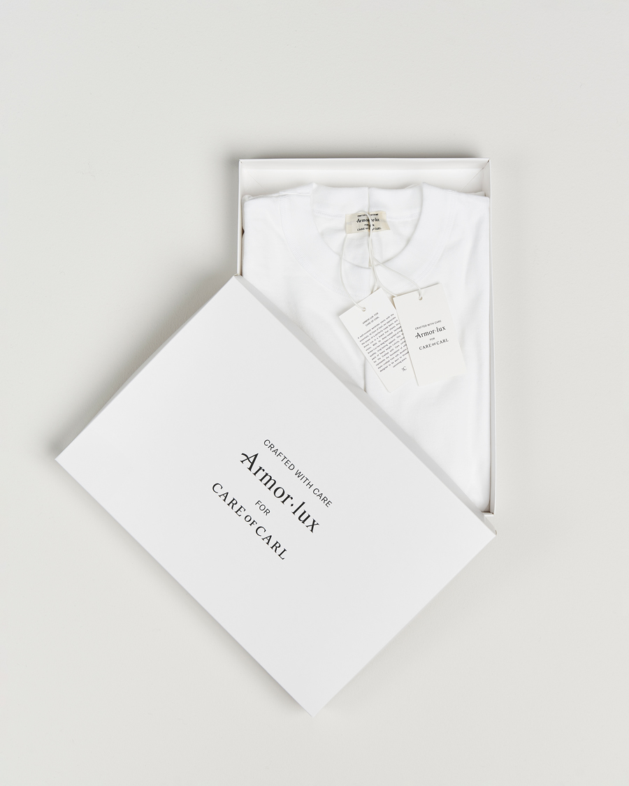 Men | T-Shirts | Armor Lux for Care of Carl | Armor-lux 2-Pack Heritage Callac T-Shirt White/White