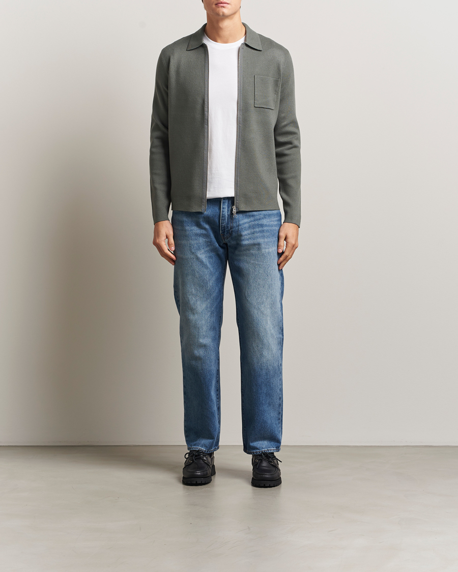 Men | Sweaters & Knitwear | Samsøe Samsøe | Guna Full Zip Castor Grey