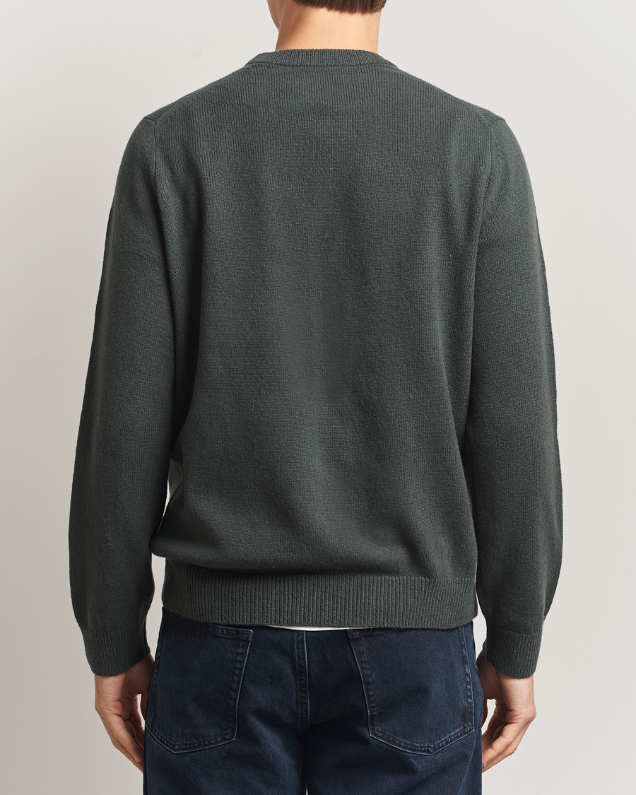 Men | Sweaters & Knitwear | Samsøe Samsøe | Isak Knitted Crew Neck Dark Evergreen