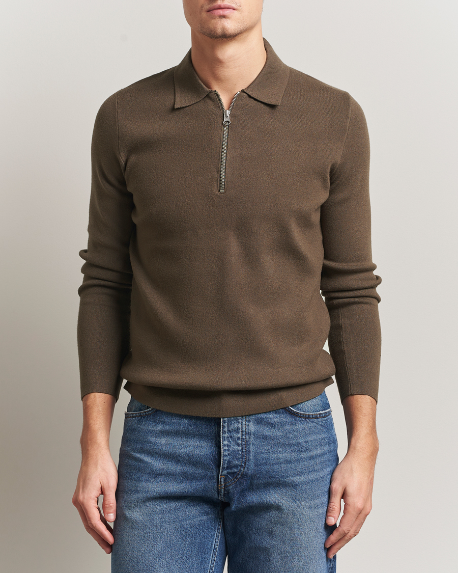 Men | Sweaters & Knitwear | Samsøe Samsøe | Guna Half Zip Canteen