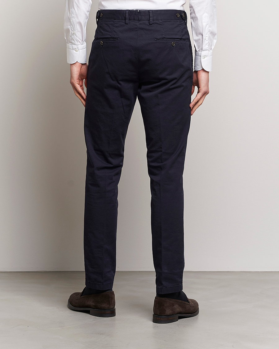 Men | Trousers | Oscar Jacobson | Danwick Cotton Trousers Navy