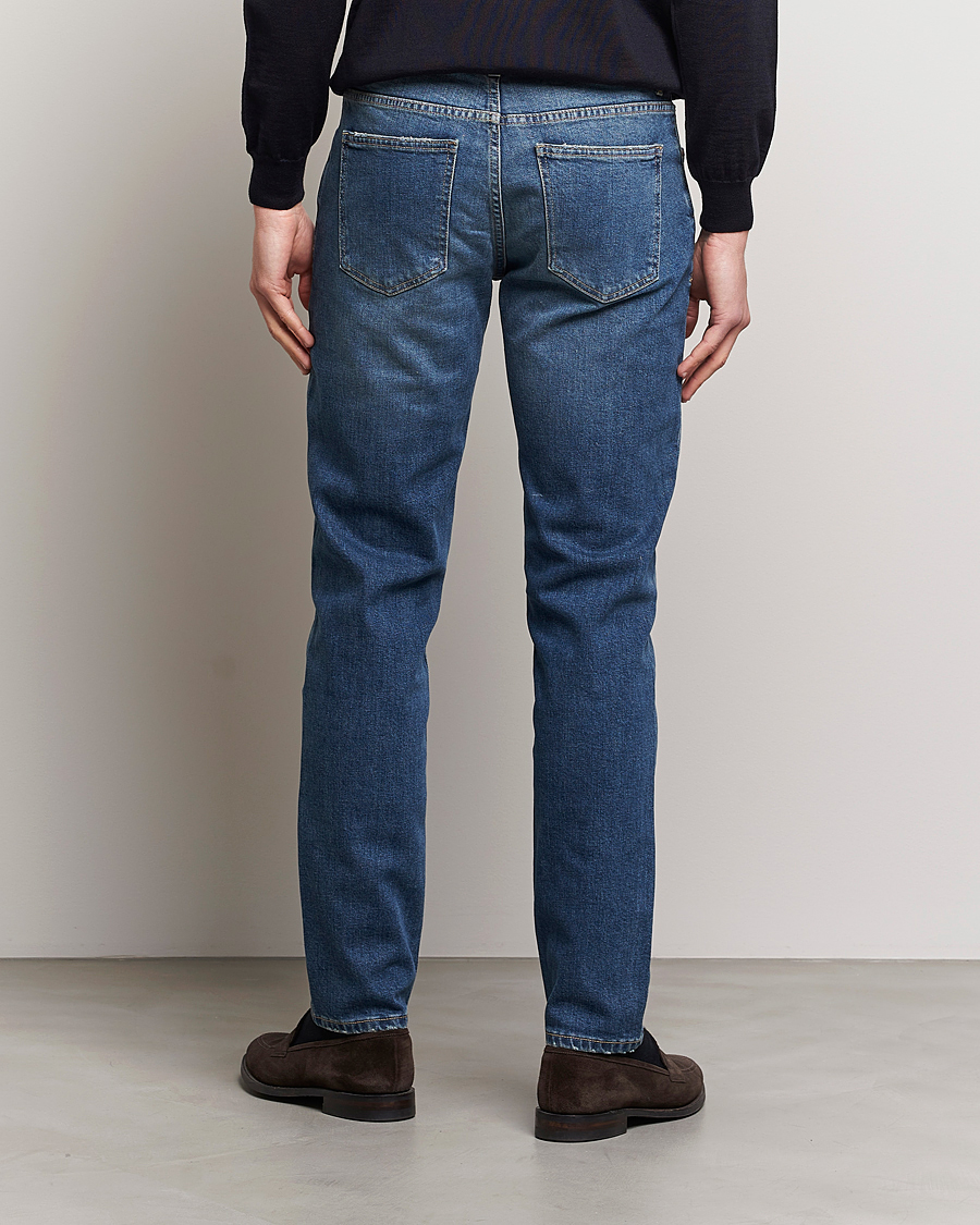 Men | Trousers | Oscar Jacobson | Albert Cotton Stretch Jeans Vintage Wash