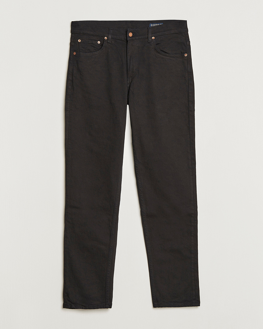 Men | Trousers | Oscar Jacobson | Karl Cotton Stretch Jeans Black