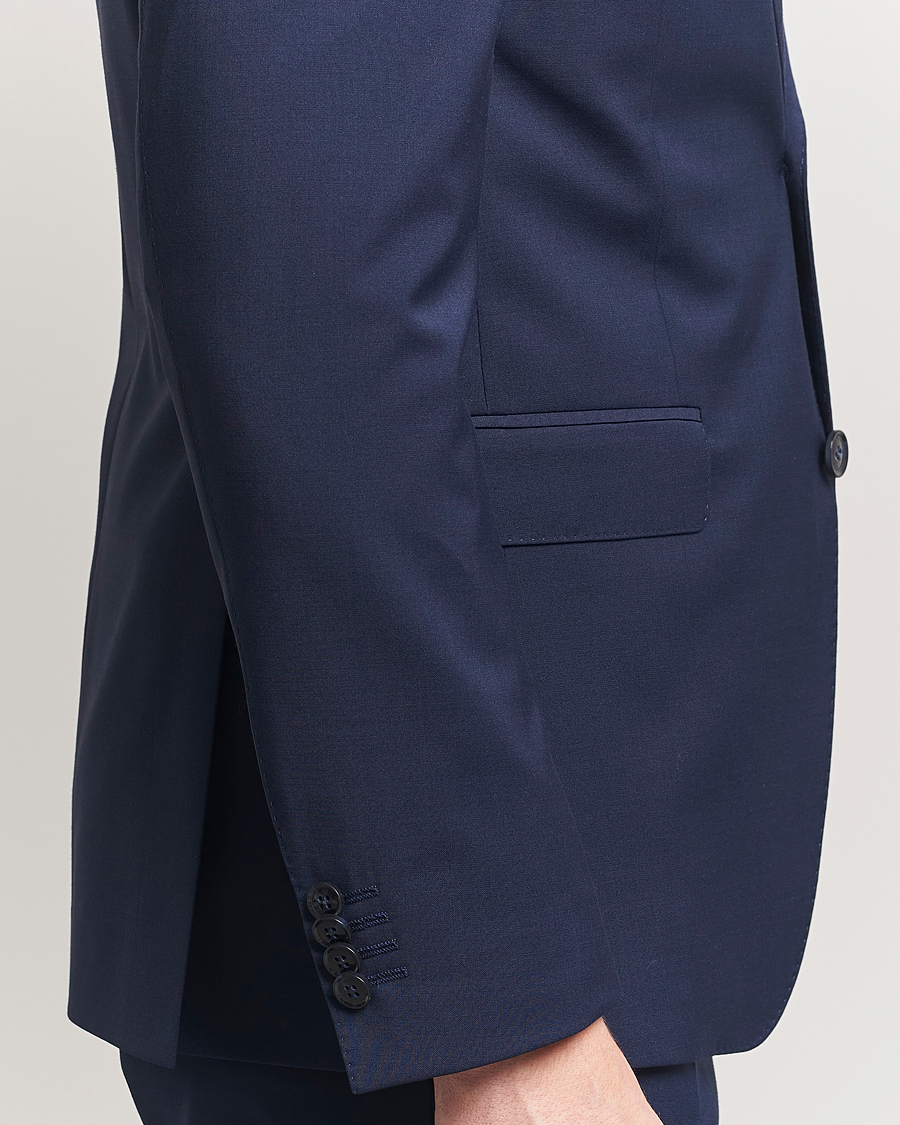 Men | Blazers | Oscar Jacobson | Ego Wool Blend Blazer Navy