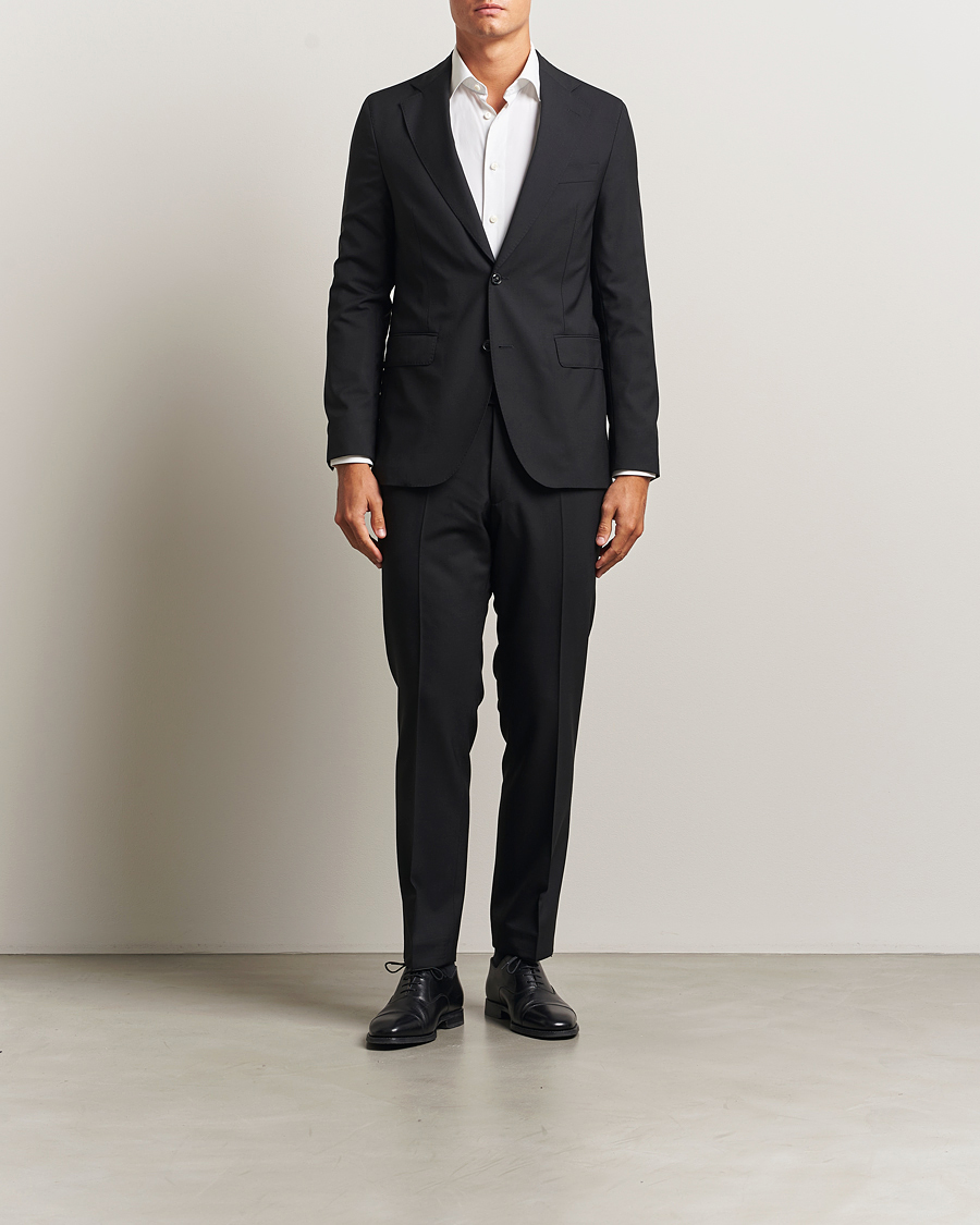 Men | Blazers | Oscar Jacobson | Ego Wool Blazer Black