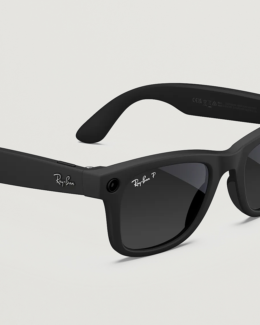 Men | Sunglasses | Ray-Ban | Wayfarer Meta 50 Sunglasses Matte Black