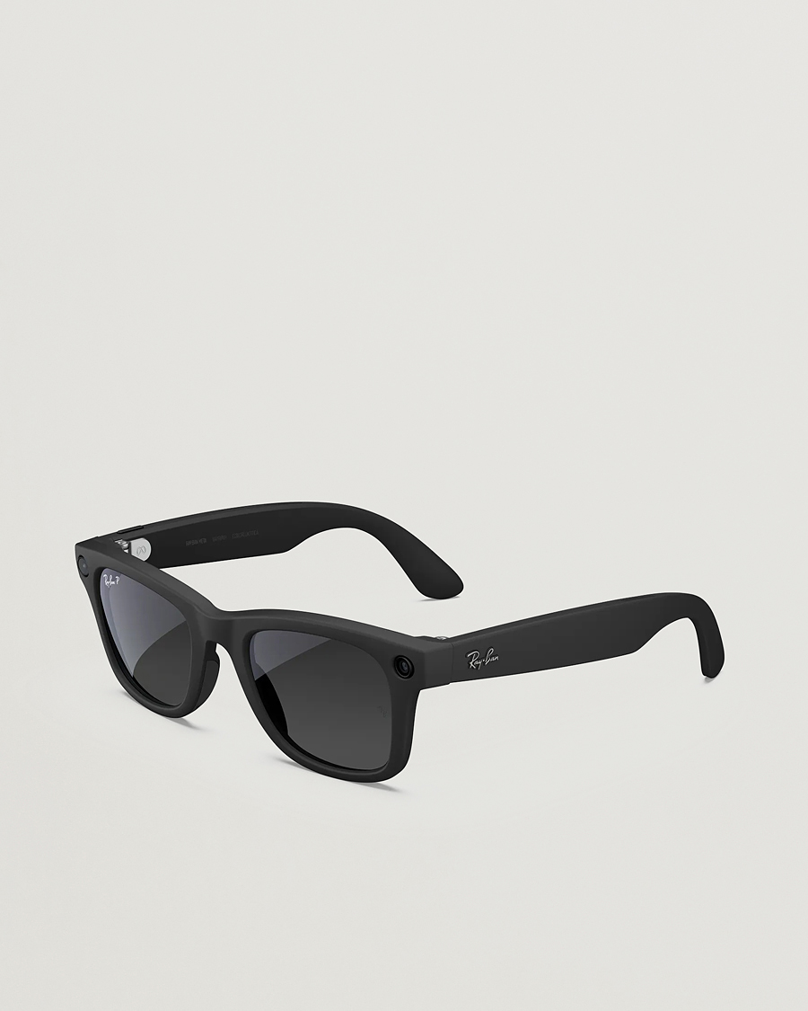Men | Sunglasses | Ray-Ban | Wayfarer Meta 50 Sunglasses Matte Black