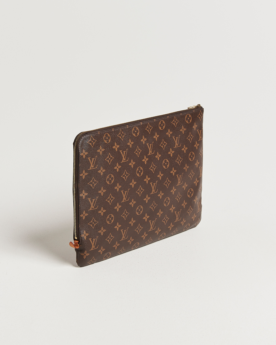 Men | Louis Vuitton Pre-Owned Posh Document Bag Monogram | Louis Vuitton Pre-Owned | Posh Document Bag Monogram