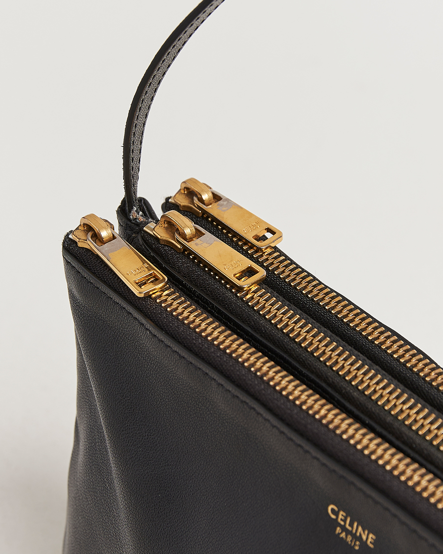 Men | Celine Pre-Owned Trio Bag Medium Leather Black | Celine Pre-Owned | Trio Bag Medium Leather Black