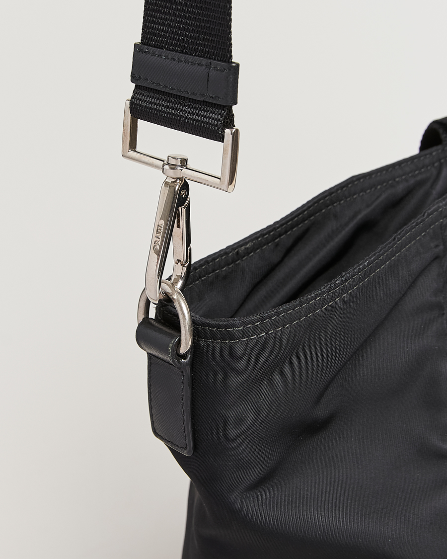 Men | Prada Pre-Owned 2 Way Boston Bag Tessuto Nylon Black | Prada Pre-Owned | 2 Way Boston Bag Tessuto Nylon Black