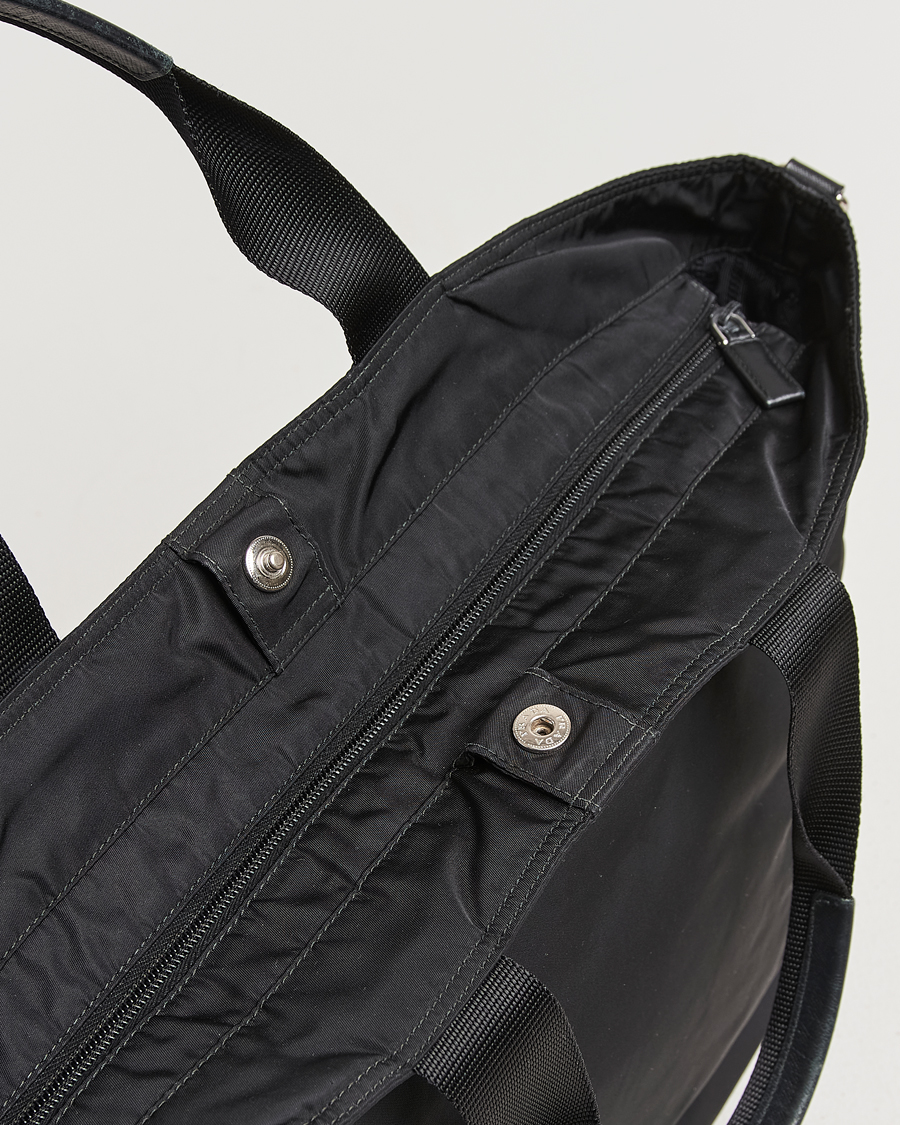 Men | Prada Pre-Owned 2 Way Boston Bag Tessuto Nylon Black | Prada Pre-Owned | 2 Way Boston Bag Tessuto Nylon Black