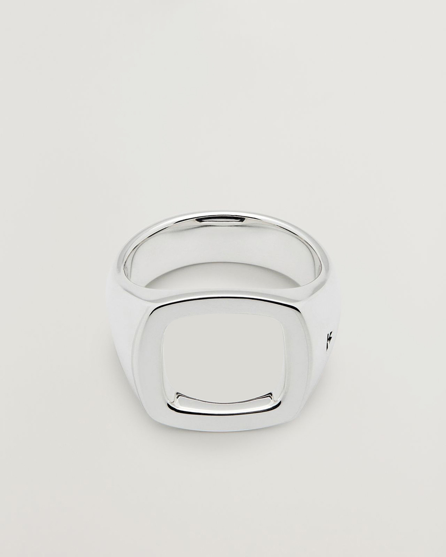 Men | Jewellery | Tom Wood | Cushion Open Ring Silver