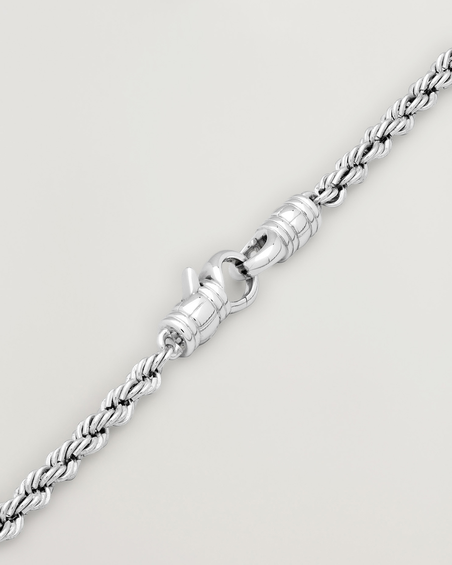 Men | Jewellery | Tom Wood | Rope Bracelet Silver