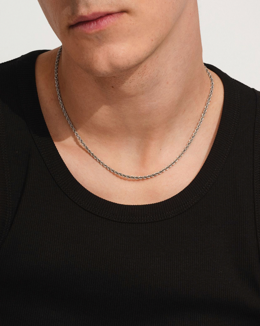 Men | Jewellery | Tom Wood | Rope Chain Silver