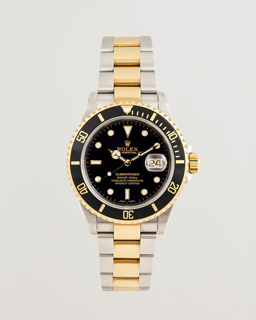 Men | Rolex Pre-Owned Submariner Oyster Perpetual Two Tone Black | Rolex Pre-Owned | Submariner Oyster Perpetual Two Tone Black