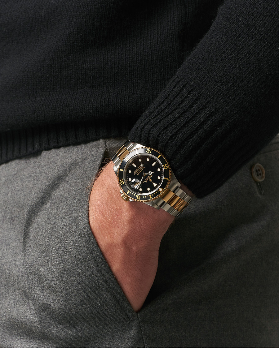 Men | Rolex Pre-Owned Submariner Oyster Perpetual Two Tone Black | Rolex Pre-Owned | Submariner Oyster Perpetual Two Tone Black
