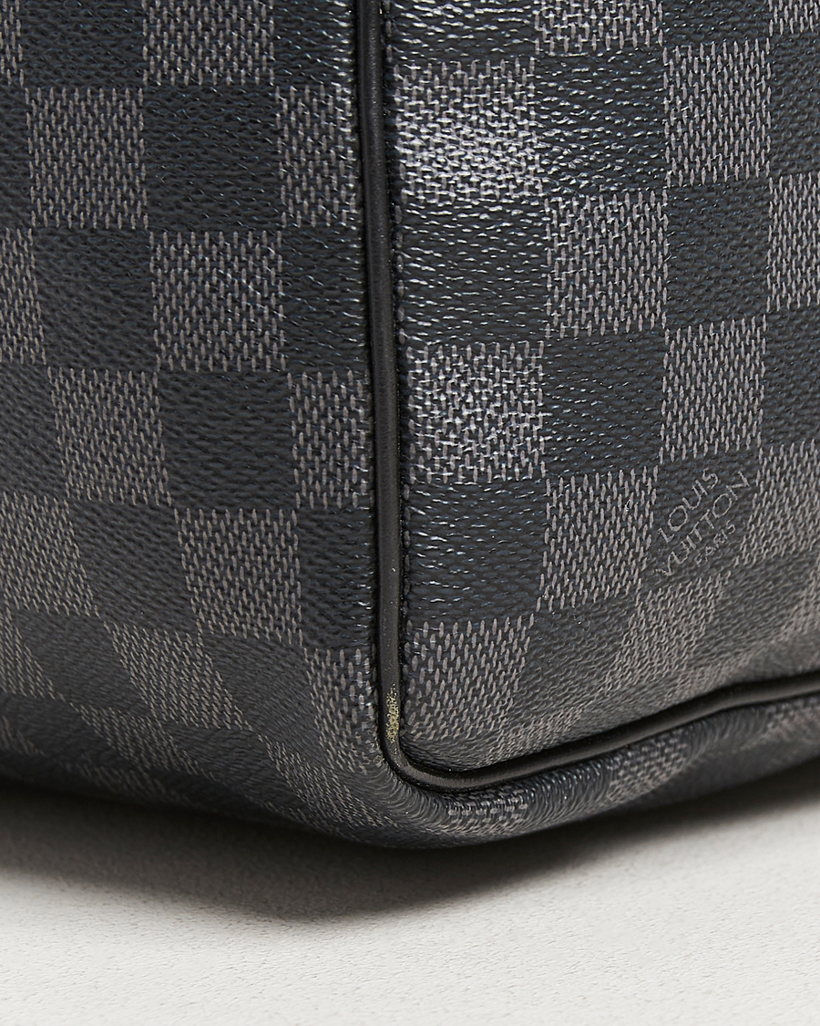 Men | Pre-Owned & Vintage Bags | Louis Vuitton Pre-Owned | Keepall Bandouliére 55 Damier Graphite