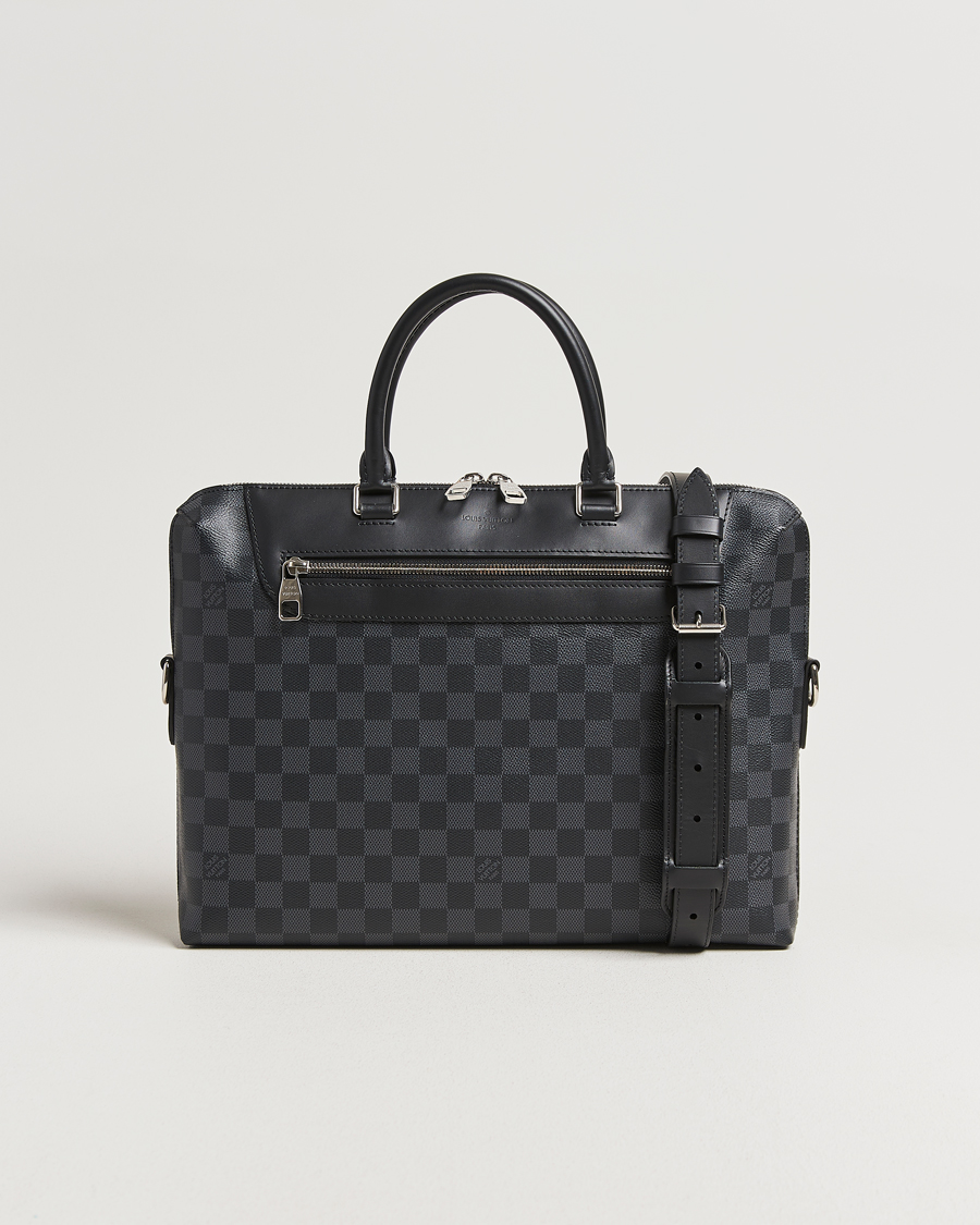 Men | Louis Vuitton Pre-Owned Porte Documan Jules Damier Graphite | Louis Vuitton Pre-Owned | Porte Documan Jules Damier Graphite