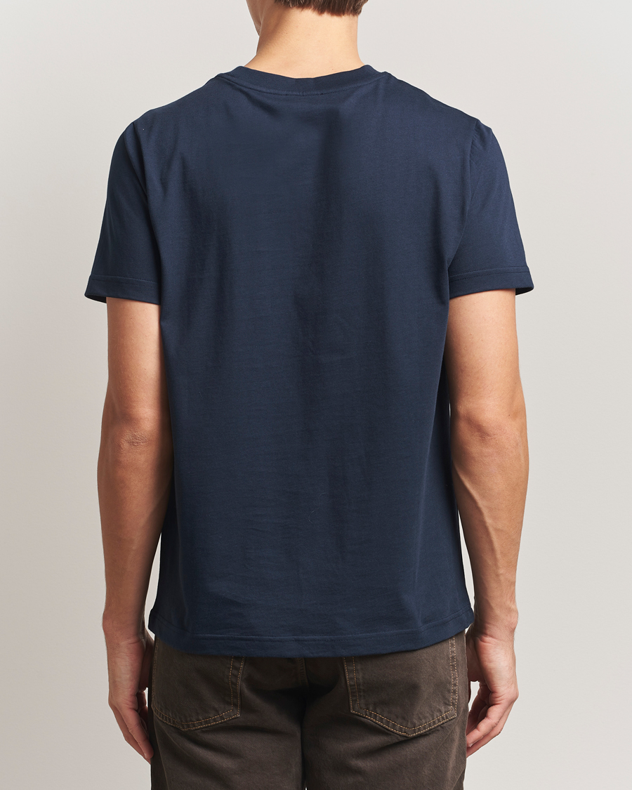 Men | T-Shirts | A.P.C. | Embroidered APC T-Shirt Dark Navy