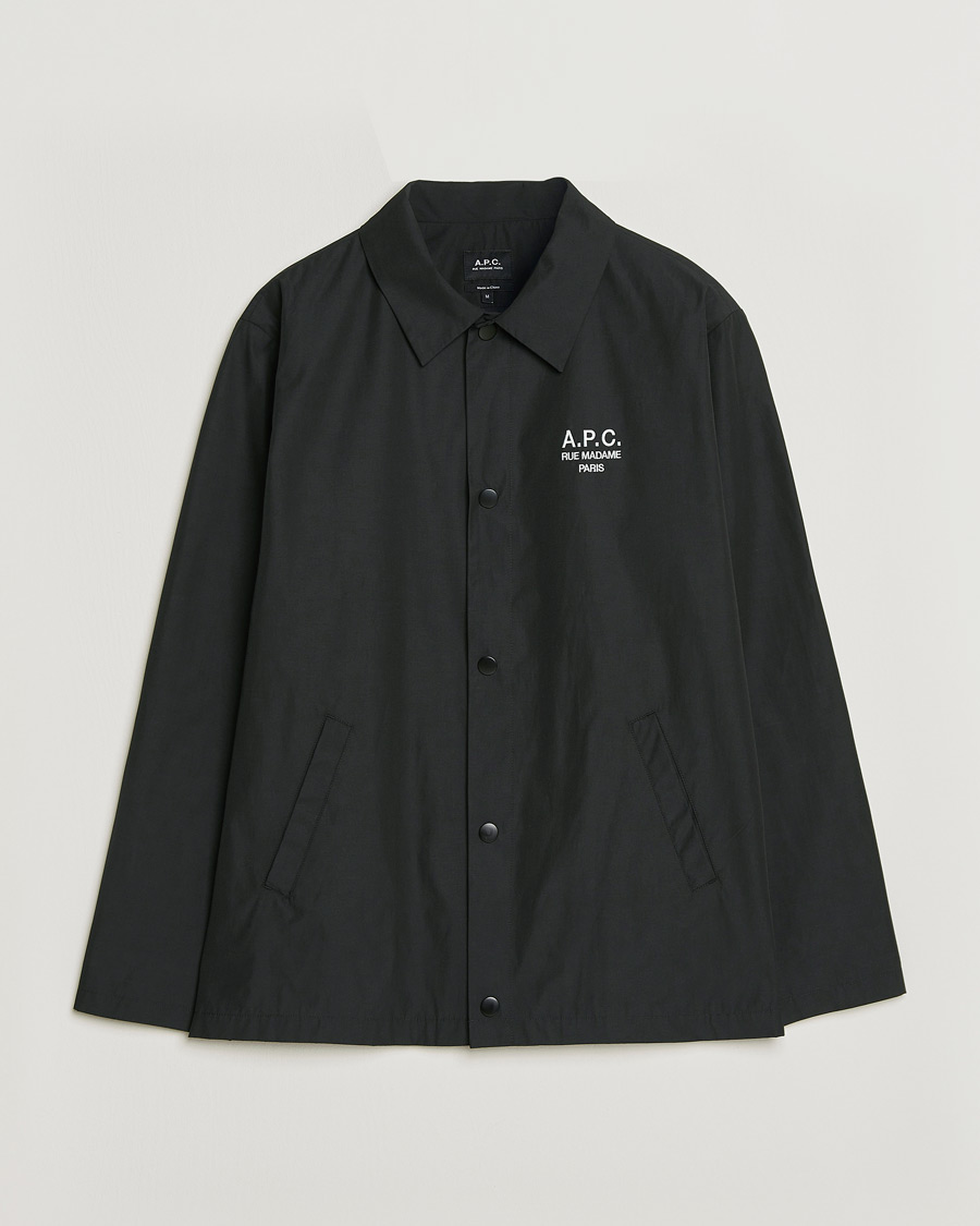 A.P.C. Rue Madame Coach Jacket Black at CareOfCarl.com