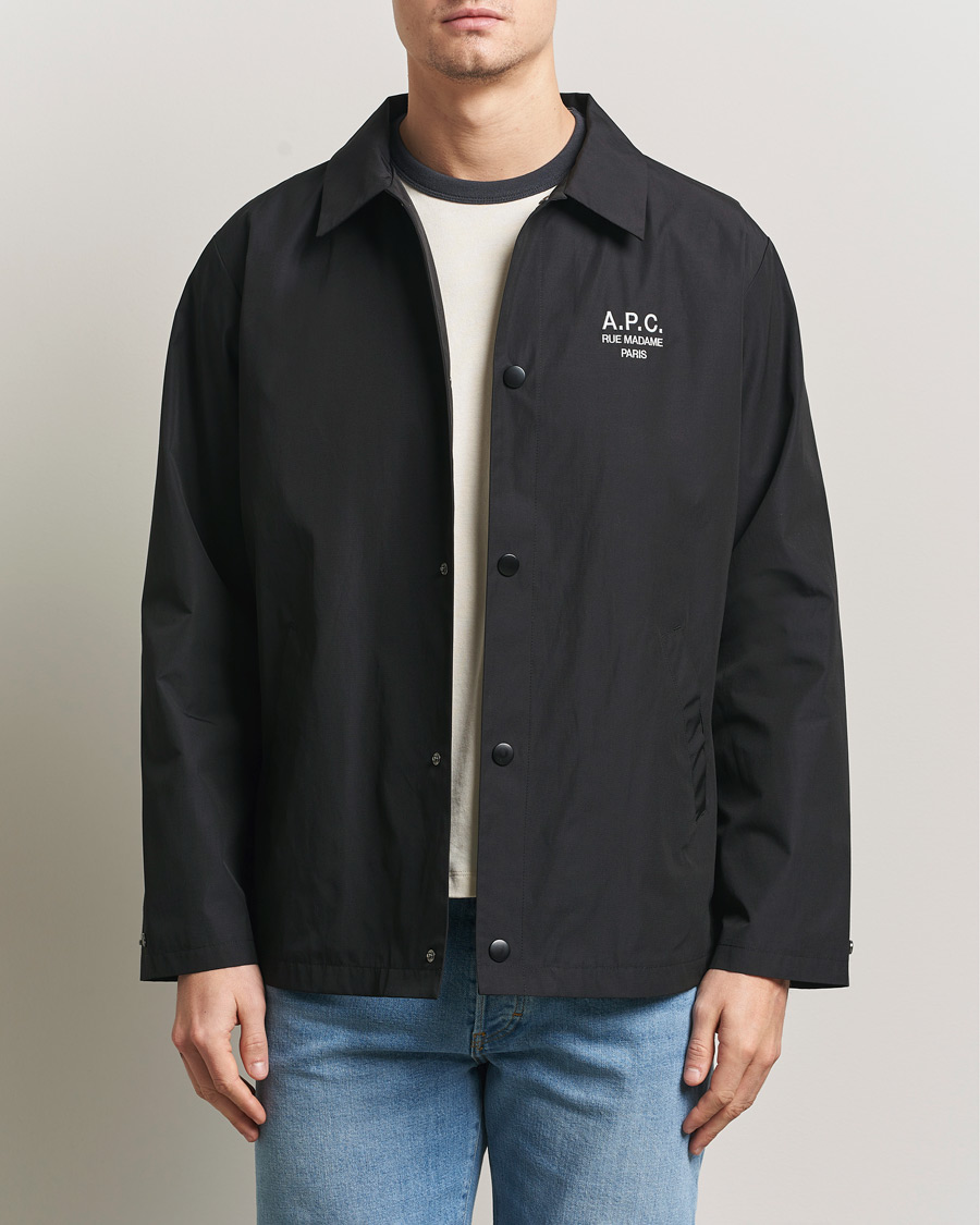 A.P.C. Rue Madame Coach Jacket Black at CareOfCarl.com
