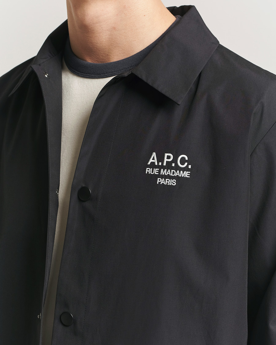 A.P.C. Rue Madame Coach Jacket Black at CareOfCarl.com