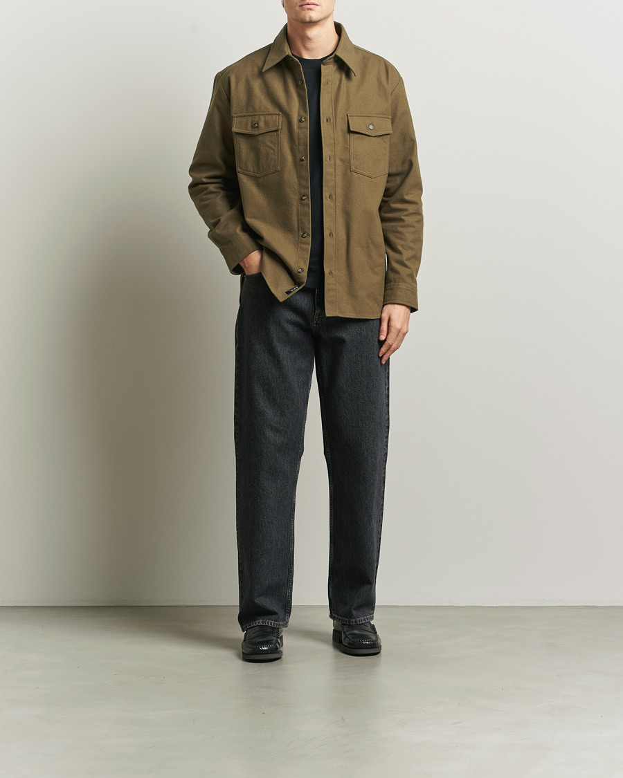 Men | Shirts | A.P.C. | Brushed Cotton Overshirt Khaki