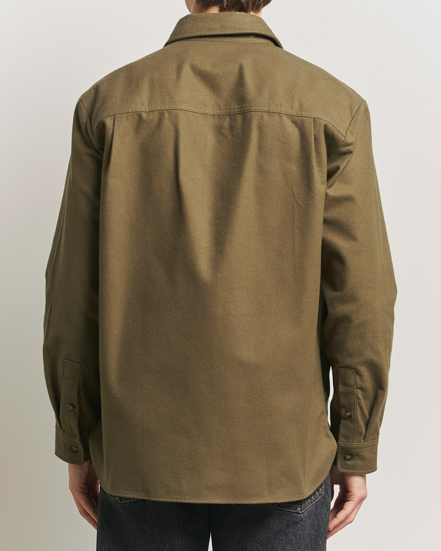 Men | Shirts | A.P.C. | Brushed Cotton Overshirt Khaki