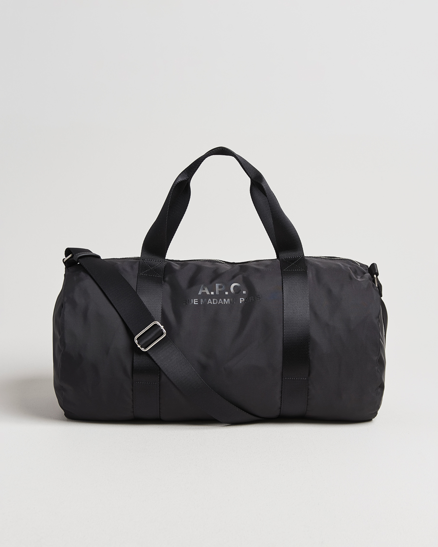 A.P.C. Backstage Nylon Cordura Gym Bag Black at CareOfCarl.com