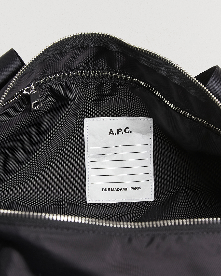 A.P.C. Backstage Nylon Cordura Gym Bag Black at CareOfCarl.com