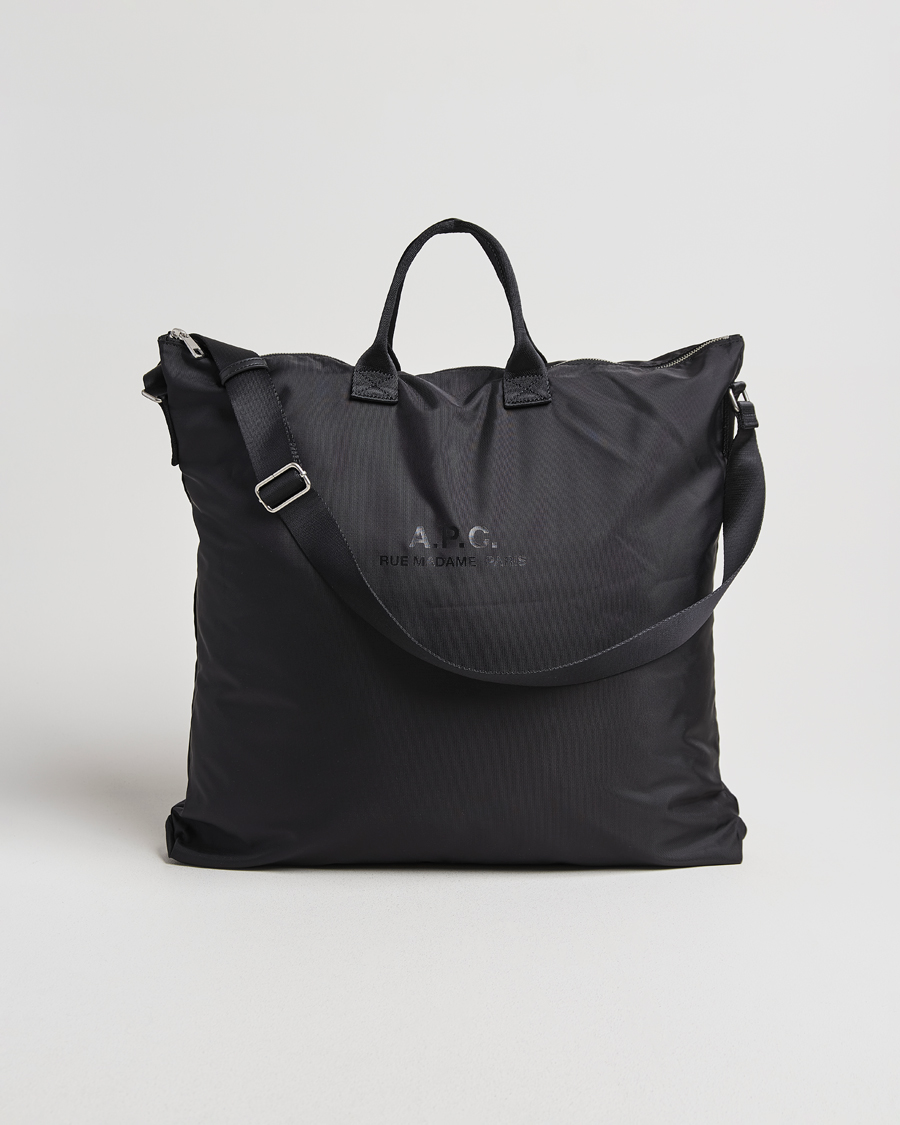Men | A.P.C. Backstage Nylon Cordura Tote Bag Black | A.P.C. | Backstage Nylon Cordura Tote Bag Black