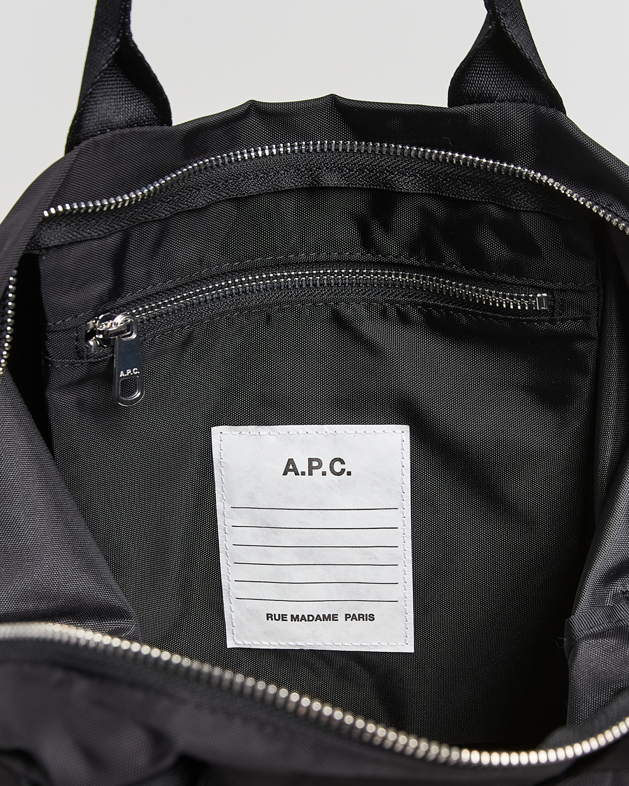 Men | A.P.C. Backstage Nylon Cordura Tote Bag Black | A.P.C. | Backstage Nylon Cordura Tote Bag Black