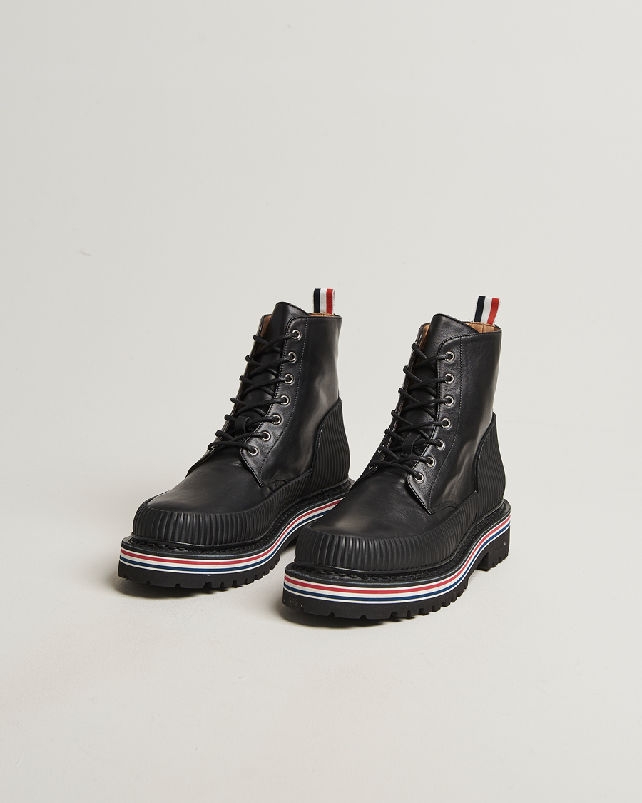 Thom Browne All Terrain Boots Black Calf at CareOfCarl.com