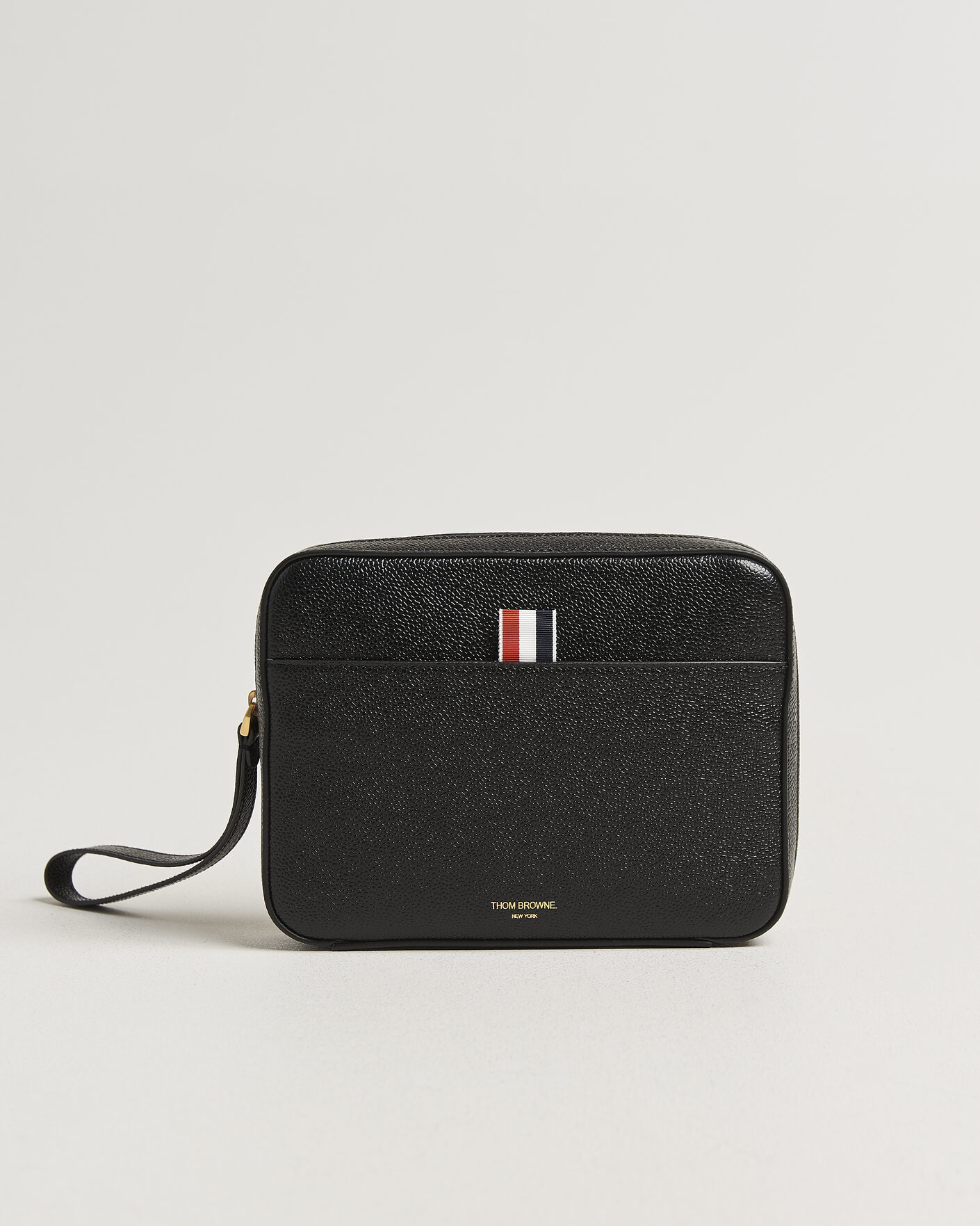 Thom Browne Pebble Grain Leather Bag Black at CareOfCarl.com