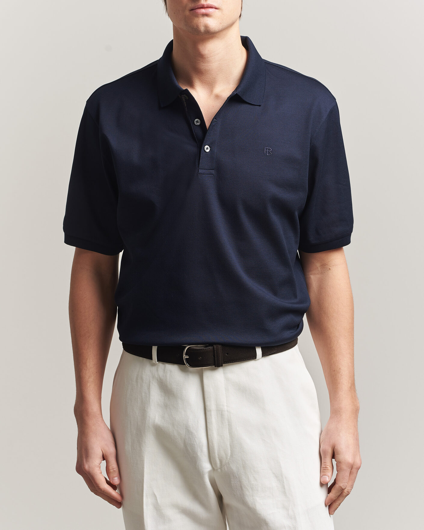 Ralph Lauren Purple Label Mercerized Cotton Polo Chairman Navy at