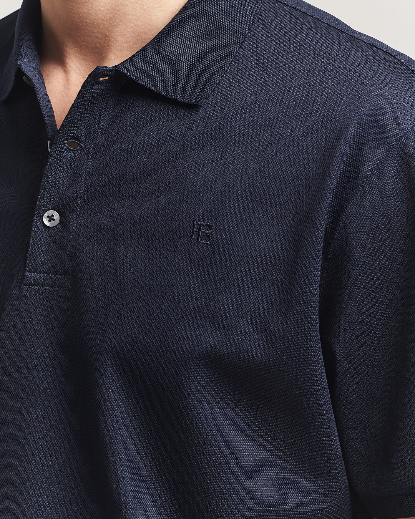 Men | Polo Shirts | Ralph Lauren Purple Label | Mercerized Cotton Polo Chairman Navy