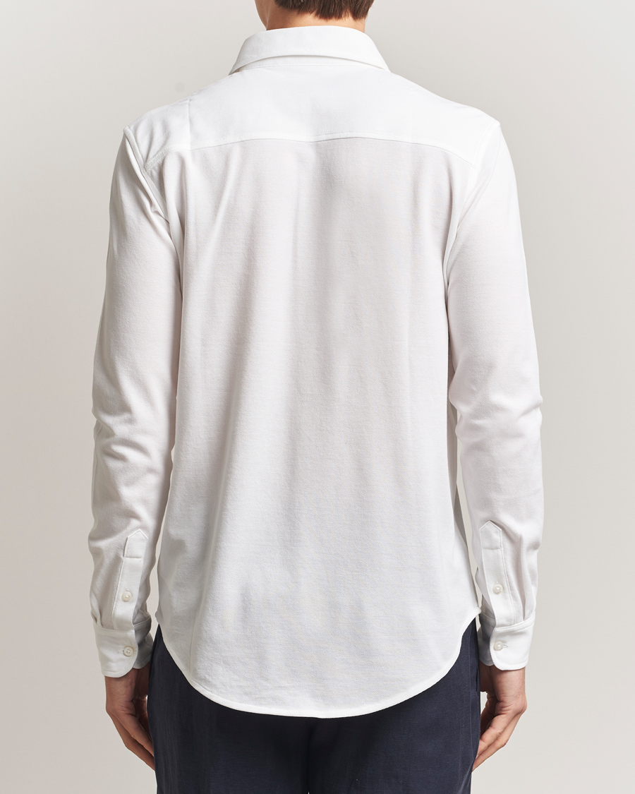 Men | Shirts | Ralph Lauren Purple Label | Washed Cotton Pique Shirt White