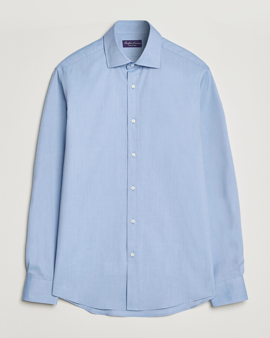 Men | Shirts | Ralph Lauren Purple Label | Oxford Button Down Shirt Light Blue