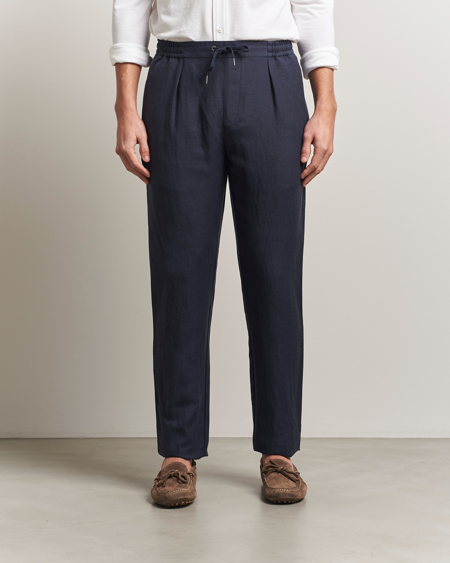 Men | Trousers | Ralph Lauren Purple Label | Dorset Drawstring Trousers Chairman Navy
