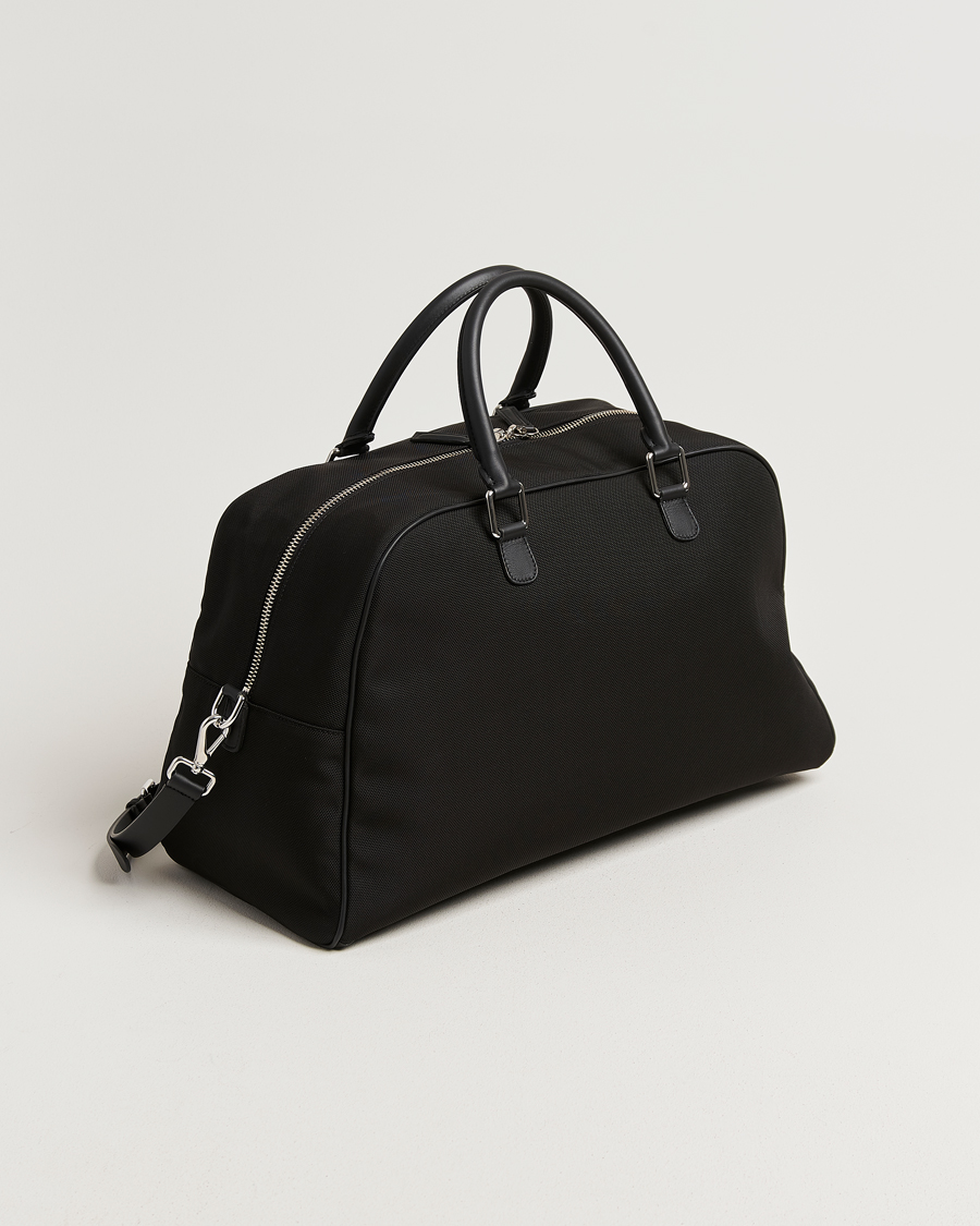 Men | Bags | Anderson's | Balistic Nylon/Leather Weekendbag Black