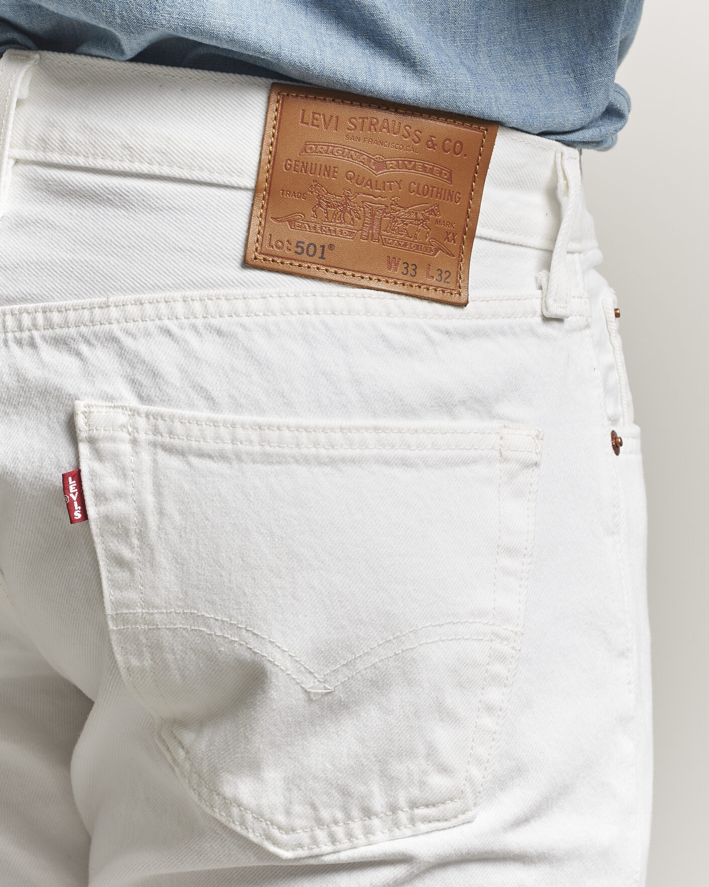 Levi's 501 Original Jeans Chill White at CareOfCarl.com