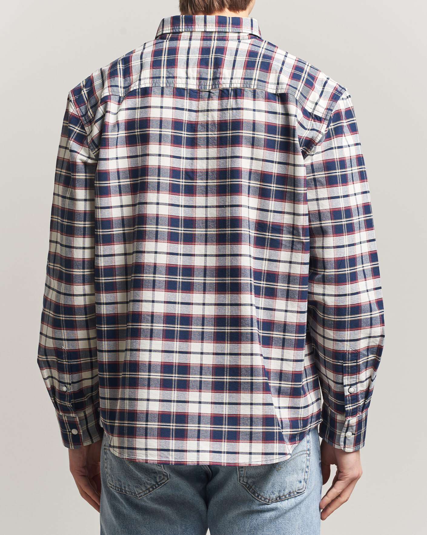 Men | Shirts | Levi's | Cotton Checked Shirt Dress Blues