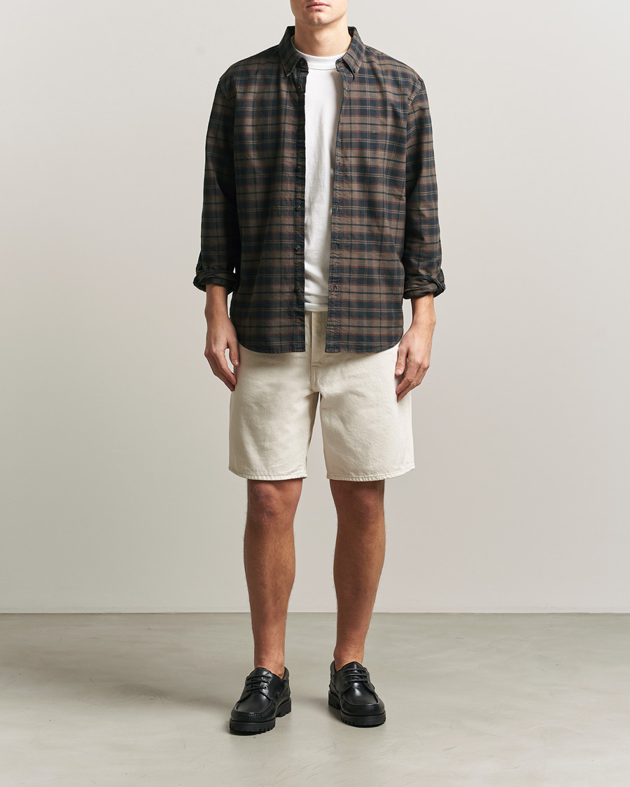 Men | Shirts | Levi's | Cotton Checked Shirt Chocolate
