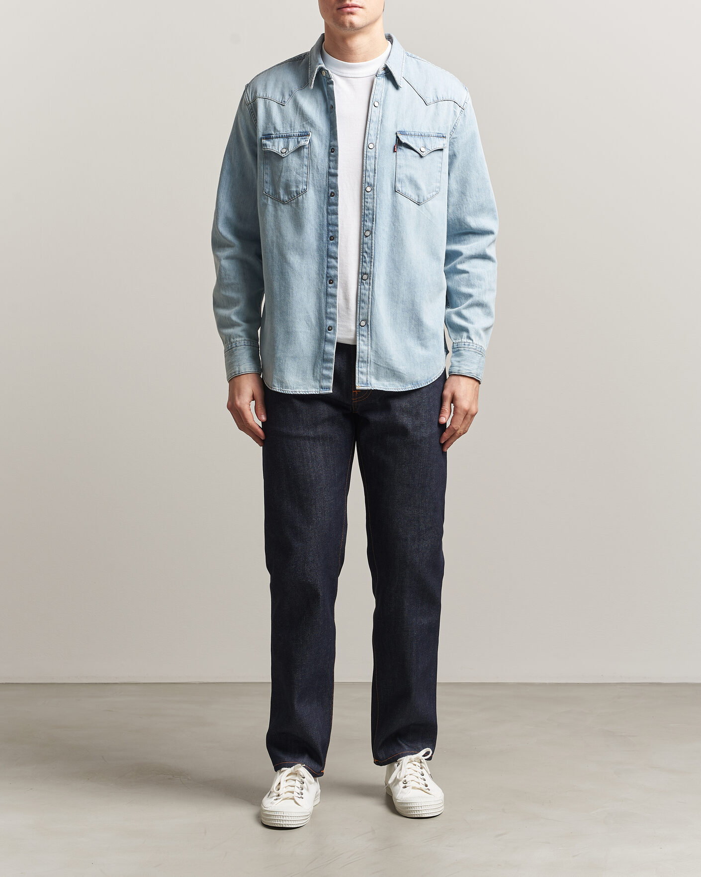 Men | Shirts | Levi's | Barstow Western Standard Shirt Worn In Blue