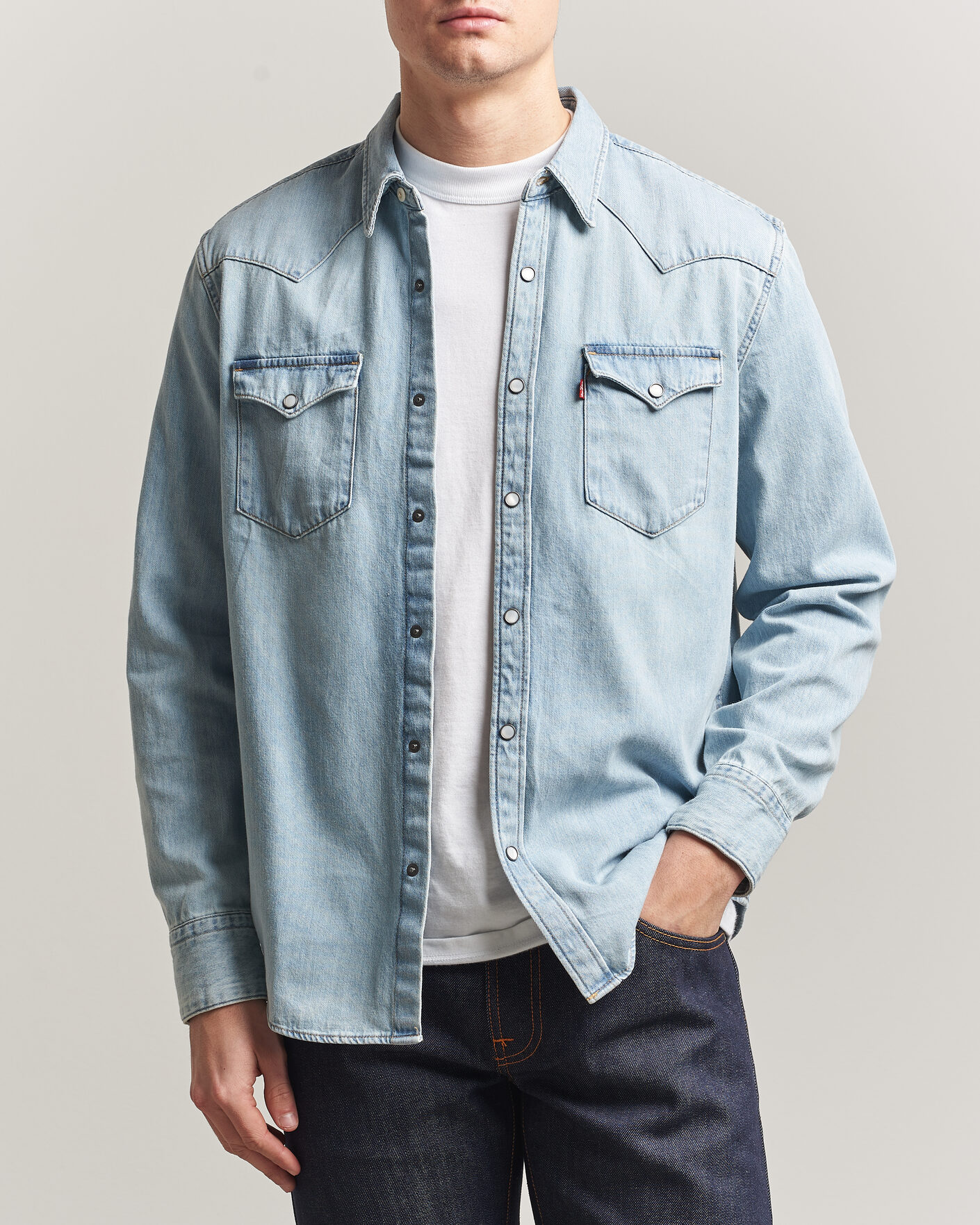 Men | Shirts | Levi's | Barstow Western Standard Shirt Worn In Blue