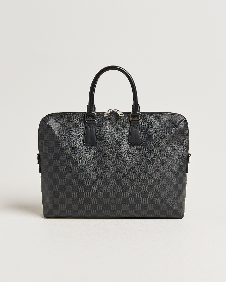 Men | Pre-Owned & Vintage Bags | Louis Vuitton Pre-Owned | Porte Documents Jour Damier Graphite